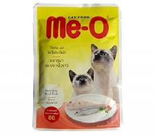 Me-O Cat Food Tuna & White Fish in Jelly 80g 